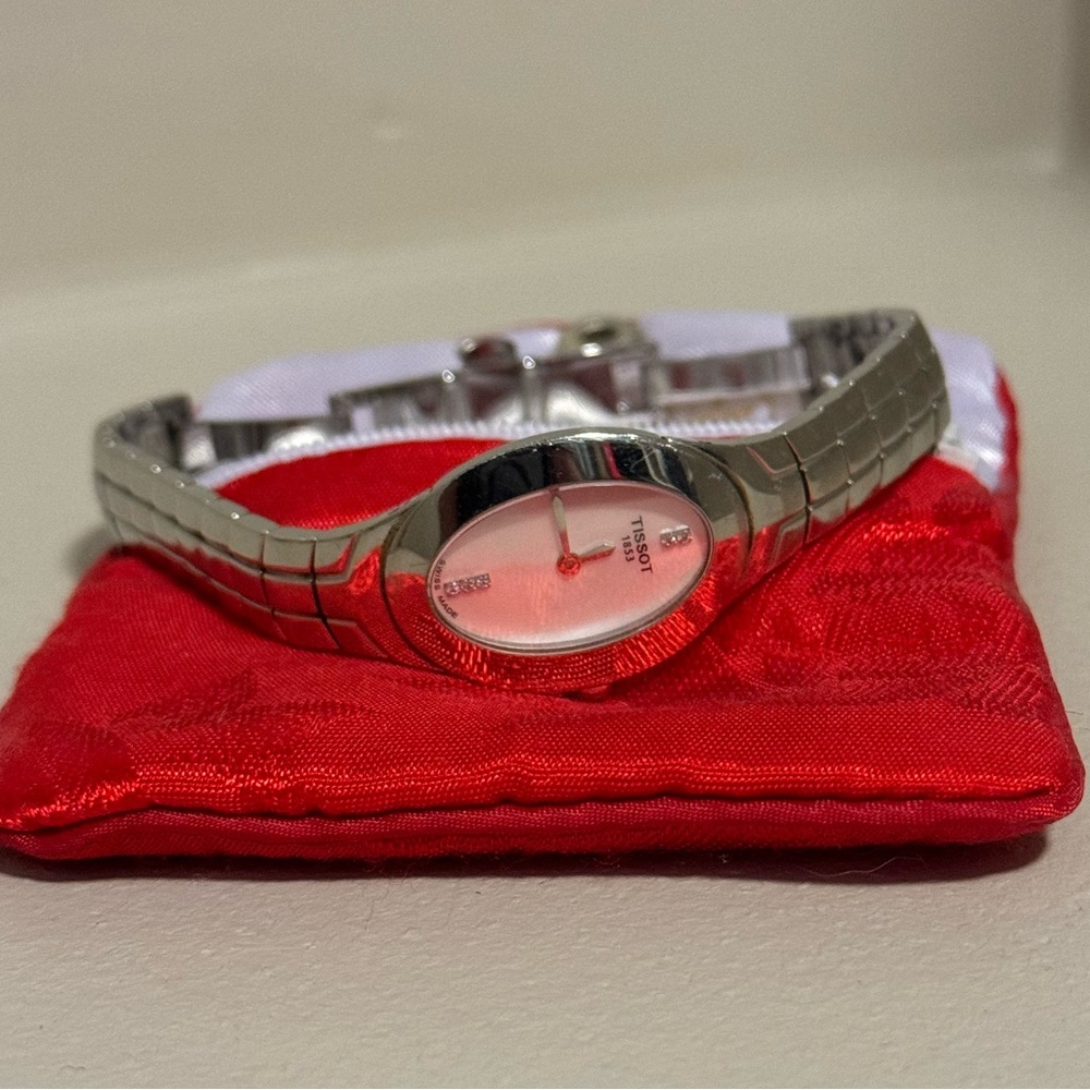 Tissot stainless steel women’s watch.
